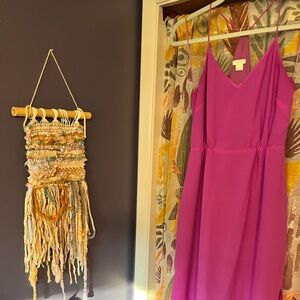 Pink J Crew maxi dress